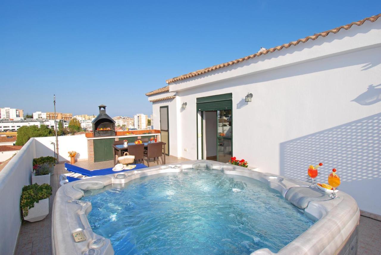 Isla De Benalmadena 1, Jacuzzi, 80M From The Sea, Ac, Bbq, Private Parking, Big Terrace Apartment Exterior foto