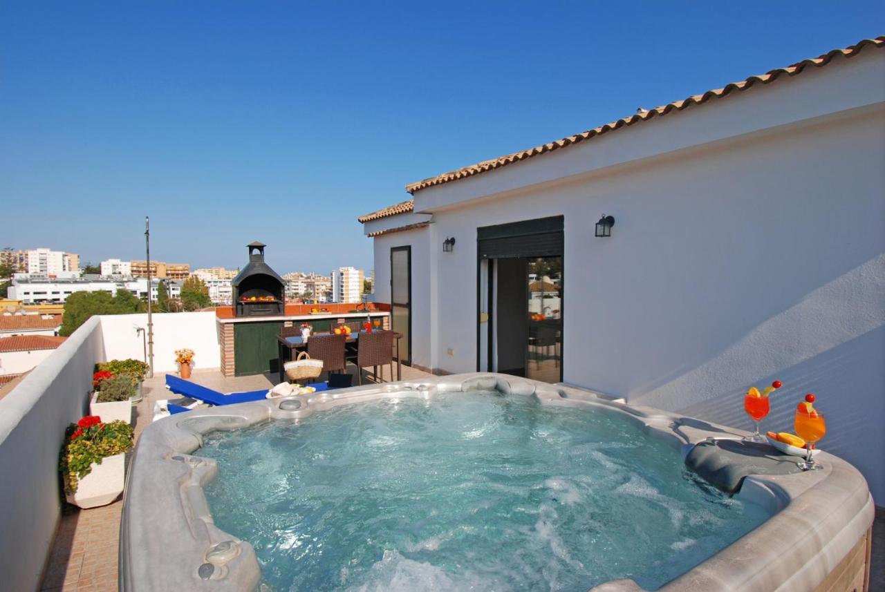 Isla De Benalmadena 1, Jacuzzi, 80M From The Sea, Ac, Bbq, Private Parking, Big Terrace Apartment Exterior foto